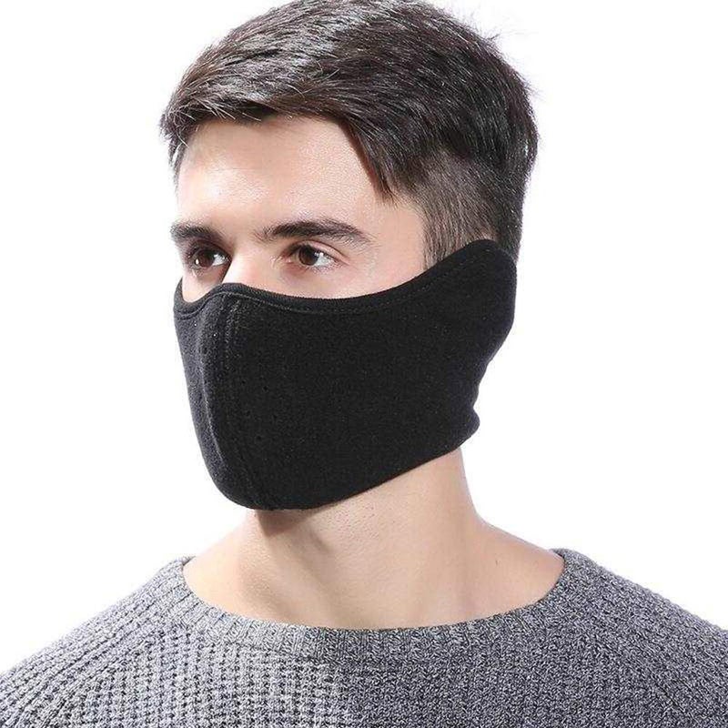 TecHong Mens Winter Warm Windproof Mask - Thick Dustproof Breathable Mouth Cover - Image 1